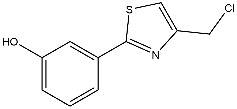 3-(4-chloromethyl-thiazol-2-yl)-phenol Structure