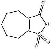 3H-Cyclohept[d]isothiazol-3-one, 2,4,5,6,7,8-hexahydro-, 1,1-dioxide Structure