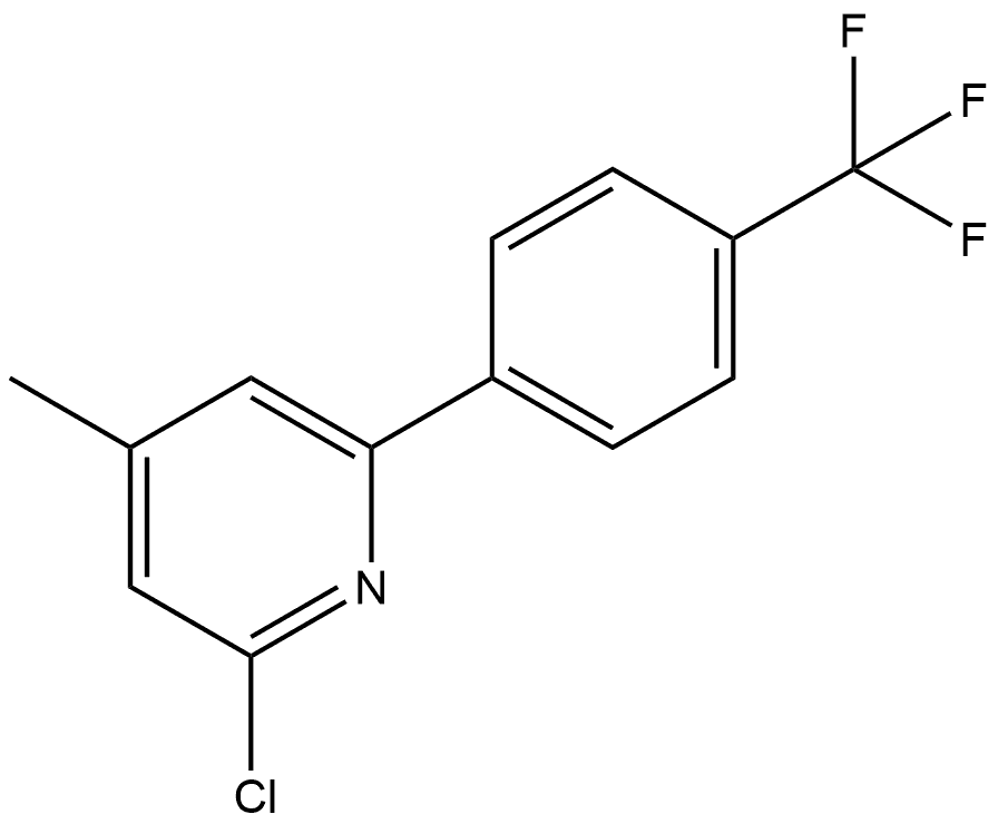 2-Chloro-4-methyl-6-[4-(trifluoromethyl)phenyl]pyridine Structure