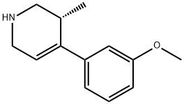 Pyridine, 1,2,3,6-tetrahydro-4-(3-methoxyphenyl)-3-methyl-, (3R)- Structure