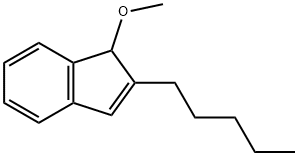 1H-Indene, 1-methoxy-2-pentyl- Structure