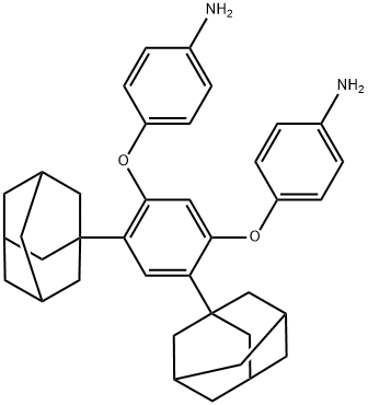 Benzenamine, 4,4'-[[4,6-bis(tricyclo[3.3.1.13,7]dec-1-yl)-1,3-phenylene]bis(oxy)]bis- Structure