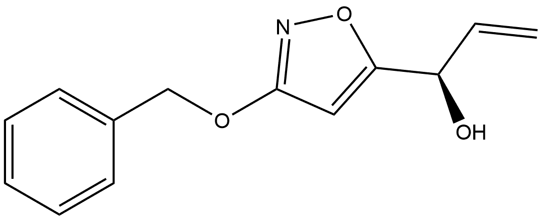 5-Isoxazolemethanol, α-ethenyl-3-(phenylmethoxy)-, (αR)- 구조식 이미지