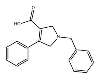 1H-Pyrrole-3-carboxylic acid, 2,5-dihydro-4-phenyl-1-(phenylmethyl)- Structure