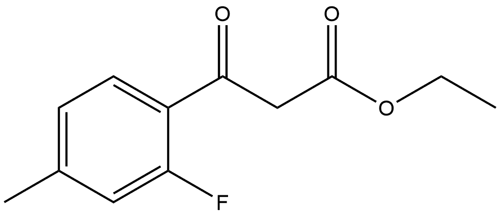 Ethyl 2-fluoro-4-methyl-β-oxobenzenepropanoate Structure