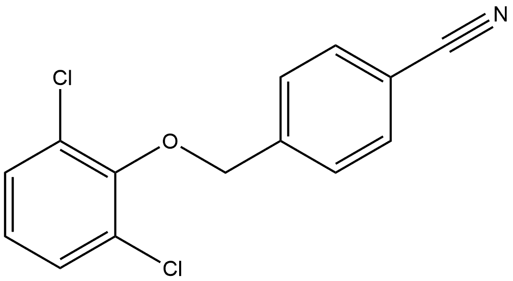 4-[(2,6-Dichlorophenoxy)methyl]benzonitrile Structure