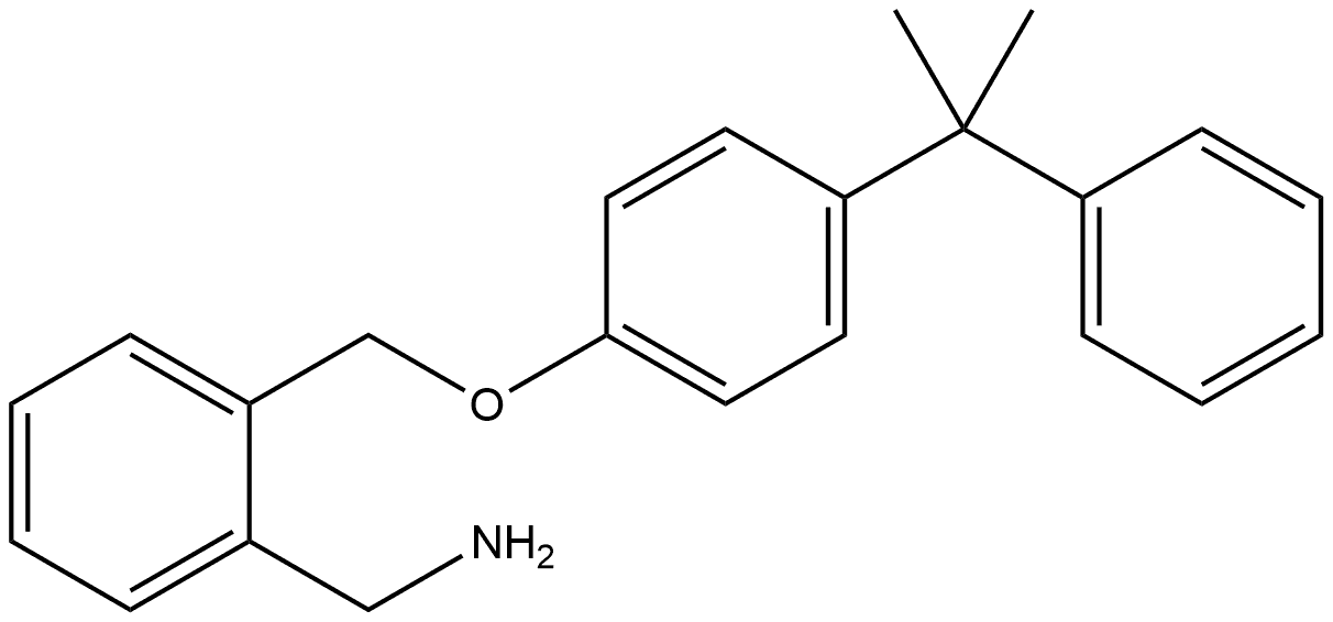 2-[[4-(1-Methyl-1-phenylethyl)phenoxy]methyl]benzenemethanamine Structure