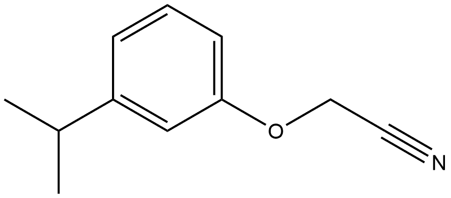 2-[3-(1-Methylethyl)phenoxy]acetonitrile Structure