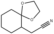 2-{1,4-dioxaspiro[4.5]decan-6-yl}acetonitrile Structure