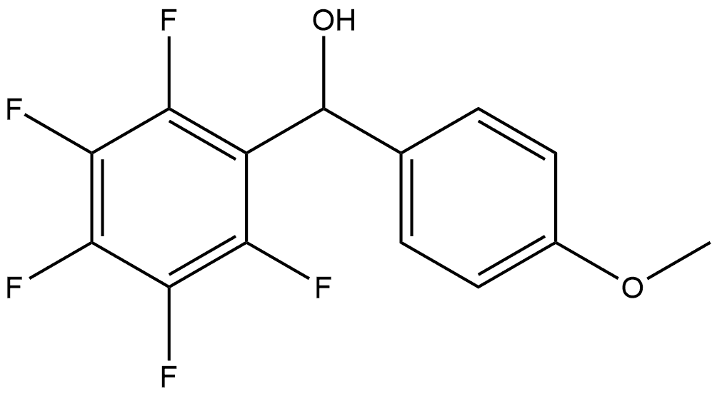 (4-methoxyphenyl)(perfluorophenyl)methanol Structure