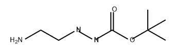 Hydrazinecarboxylic acid, 2-(2-aminoethyl)-, 1,1-dimethylethyl ester Structure