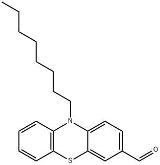 10H-Phenothiazine-3-carboxaldehyde, 10-octyl- Structure