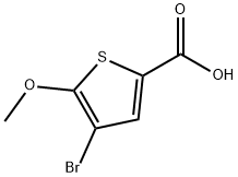 2-Thiophenecarboxylic acid, 4-bromo-5-methoxy- 구조식 이미지