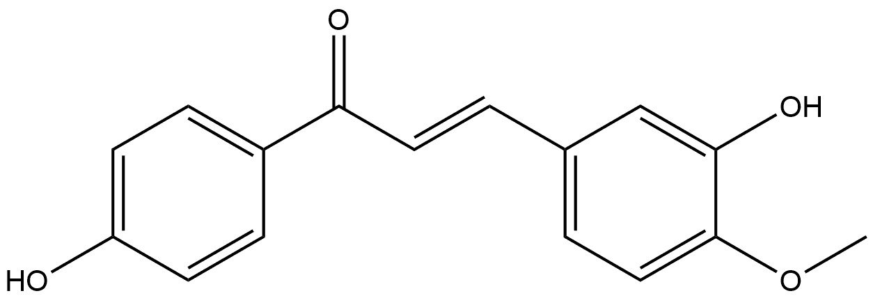 (2E)-3-(3-Hydroxy-4-methoxyphenyl)-1-(4-hydroxyphenyl)-2-propen-1-one Structure