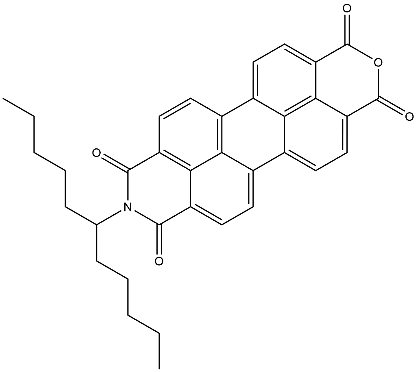 9-(1-Pentylhexyl)-1H-2-benzopyrano[6′,5′,4′:10,5,6]anthra[2,1,9-def]isoquinoline-1,3,8,10(9H)-tetrone Structure