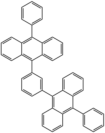 9-Phenyl-10-[3-(10-phenyl-9-anthracenyl)phenyl]anthracene Structure