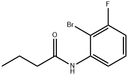 Butanamide, N-(2-bromo-3-fluorophenyl)- Structure