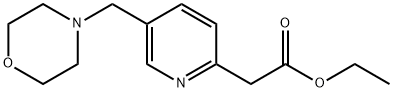 2-Pyridineacetic acid, 5-(4-morpholinylmethyl)-, ethyl ester Structure