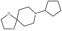 1,4-Dioxa-8-azaspiro[4.5]decane, 8-cyclopentyl- Structure