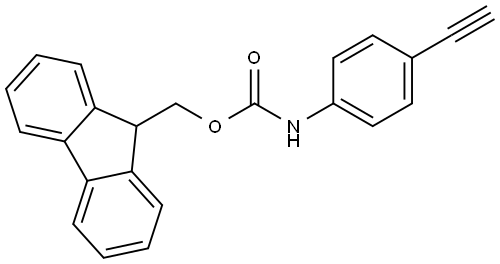 9H-Fluoren-9-ylmethyl N-(4-ethynylphenyl)carbamate Structure