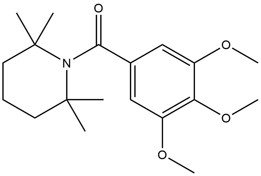 (2,2,6,6-Tetramethyl-1-piperidinyl)(3,4,5-trimethoxyphenyl)methanone Structure