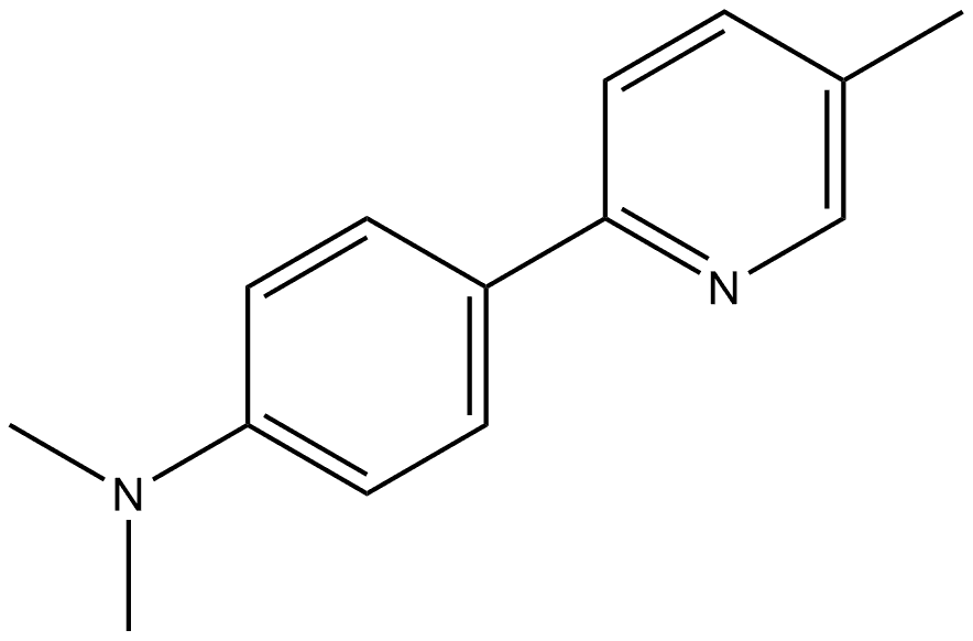 N,N-Dimethyl-4-(5-methyl-2-pyridinyl)benzenamine Structure