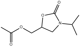 2-Oxazolidinone, 5-[(acetyloxy)methyl]-3-(1-methylethyl)- Structure