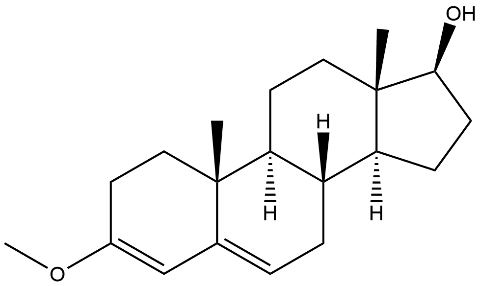 Androsta-3,5-dien-17-ol, 3-methoxy-, (17β)- Structure