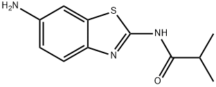 Propanamide, N-(6-amino-2-benzothiazolyl)-2-methyl- Structure