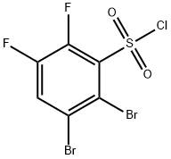 Benzenesulfonyl chloride, 2,3-dibromo-5,6-difluoro- Structure