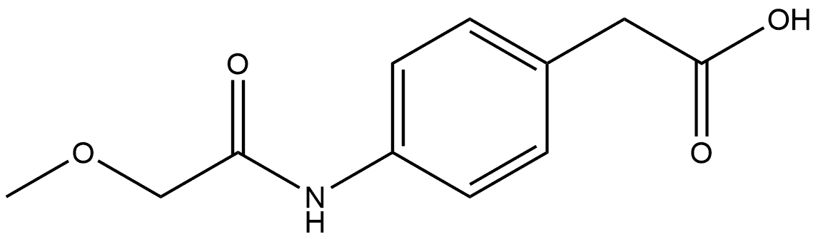 4-[(2-Methoxyacetyl)amino]benzeneacetic acid Structure