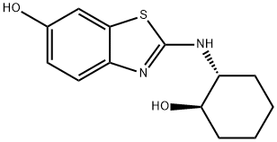 6-Benzothiazolol, 2-[[(1R,2R)-2-hydroxycyclohexyl]amino]- Structure