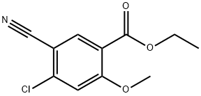 Benzoic acid, 4-chloro-5-cyano-2-methoxy-, ethyl ester Structure
