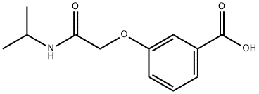 Benzoic acid, 3-[2-[(1-methylethyl)amino]-2-oxoethoxy]- Structure