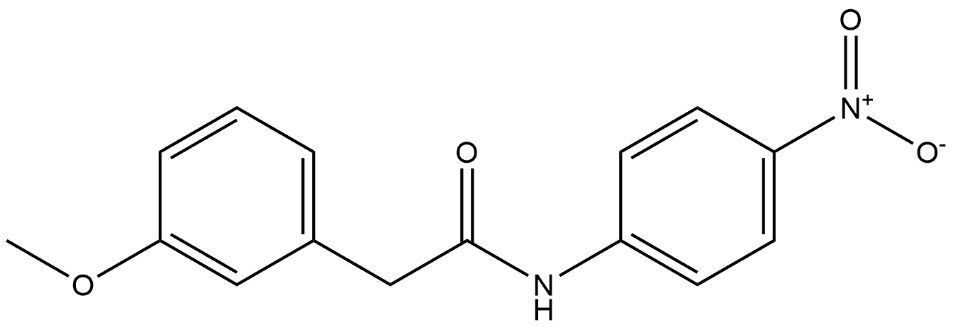 2-(3-methoxyphenyl)-N-(4-nitrophenyl)acetamide Structure