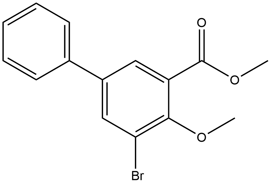 Methyl 5-bromo-4-methoxy-[1,1'-biphenyl]-3-carboxylate Structure