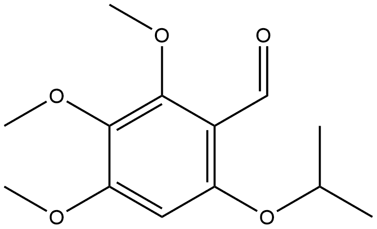 2,3,4-Trimethoxy-6-(1-methylethoxy)benzaldehyde Structure