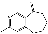 5H-Cycloheptapyrimidin-5-one, 6,7,8,9-tetrahydro-2-methyl- Structure