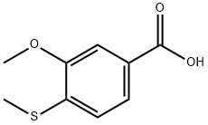 3-Methoxy-4-thiomethylbenzoic acid Structure