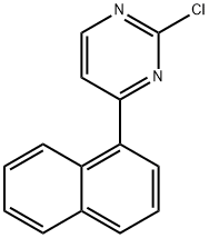 Pyrimidine, 2-chloro-4-(1-naphthalenyl)- Structure