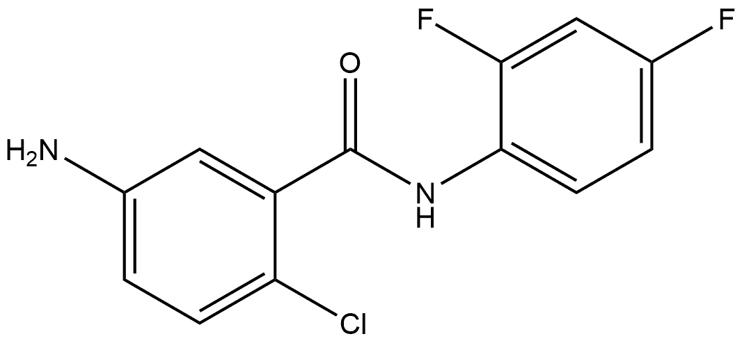 5-Amino-2-chloro-N-(2,4-difluorophenyl)benzamide Structure