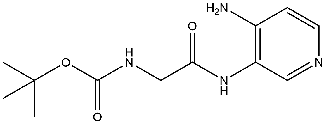 tert-butyl [(4-amino-pyridin-3-ylcarbamoyl)-methyl]-carbamidate Structure