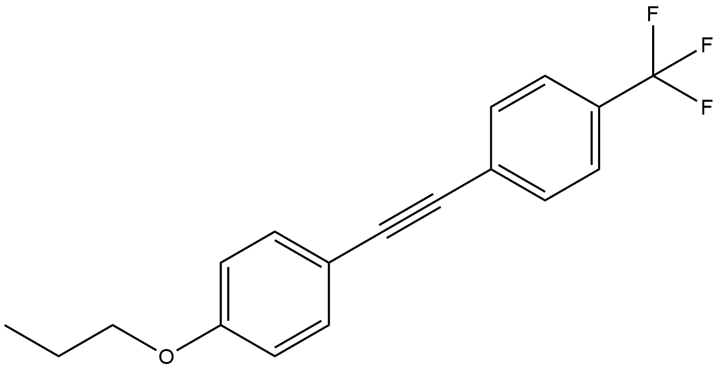 1-[2-(4-Propoxyphenyl)ethynyl]-4-(trifluoromethyl)benzene Structure