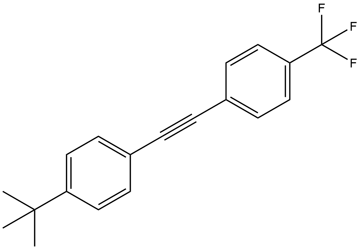 1-[2-[4-(1,1-Dimethylethyl)phenyl]ethynyl]-4-(trifluoromethyl)benzene Structure