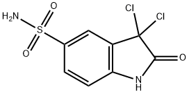 1H-Indole-5-sulfonamide, 3,3-dichloro-2,3-dihydro-2-oxo- Structure