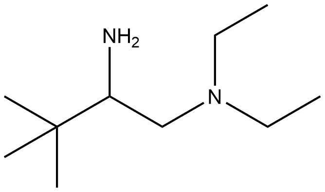 N1,N1-diethyl-3,3-dimethylbutane-1,2-diamine Structure
