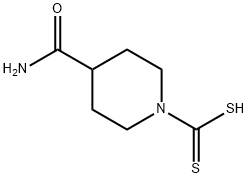 4-카르복스아미도피페리딘-N-디티오카르복실레이트 구조식 이미지