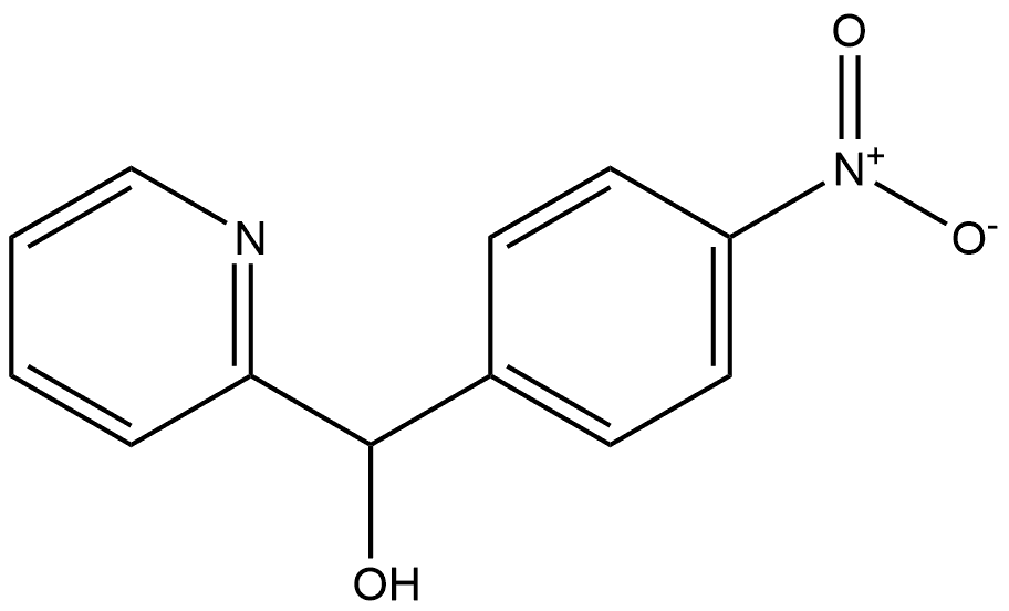 2-Pyridinemethanol, α-(4-nitrophenyl)- 구조식 이미지