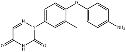 1,2,4-Triazine-3,5(2H,4H)-dione, 2-[4-(4-aminophenoxy)-3-methylphenyl]- Structure