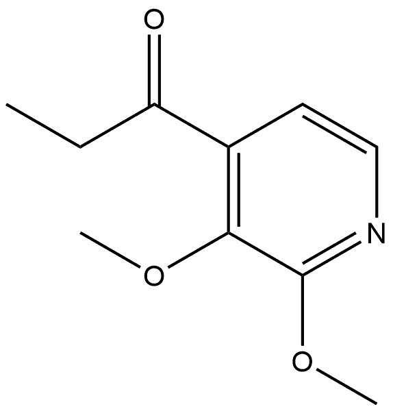 1-(2,3-Dimethoxy-4-pyridinyl)-1-propanone Structure